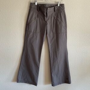 ATHLETA Size 6 Petite Low Rise Stretch Bootcut Nylon Hiking Pants Gray